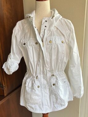 Michael Kors White Utility Jacket - Size Medium